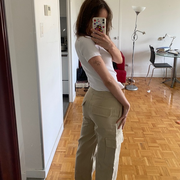Zara cargo pants high rise trf - Picture 2 of 8